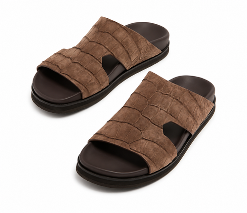 Amorti Alligator nubuck sandals