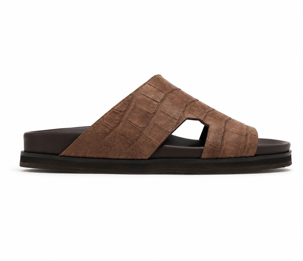 Amorti Alligator nubuck sandals