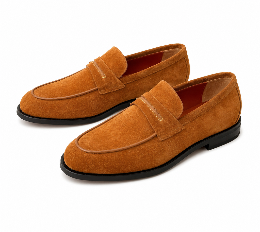 Leather loafers